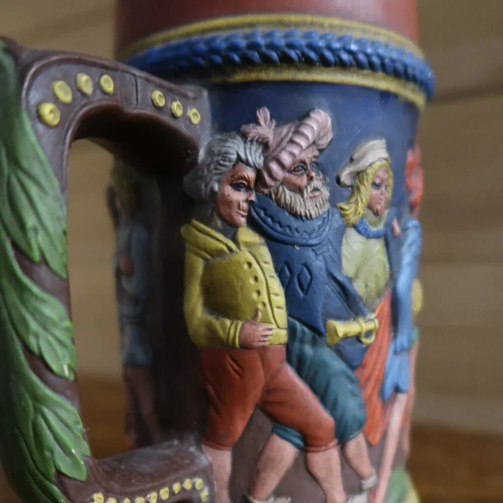 Gift a Beer Guy Today Man Cave Gear Essential Vintage 3D German Style Beer Stein